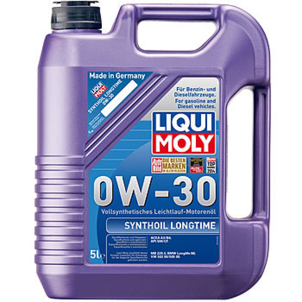 фото Синтетическое моторное масло liqui moly synthoil longtime 0w-30 5л 8977