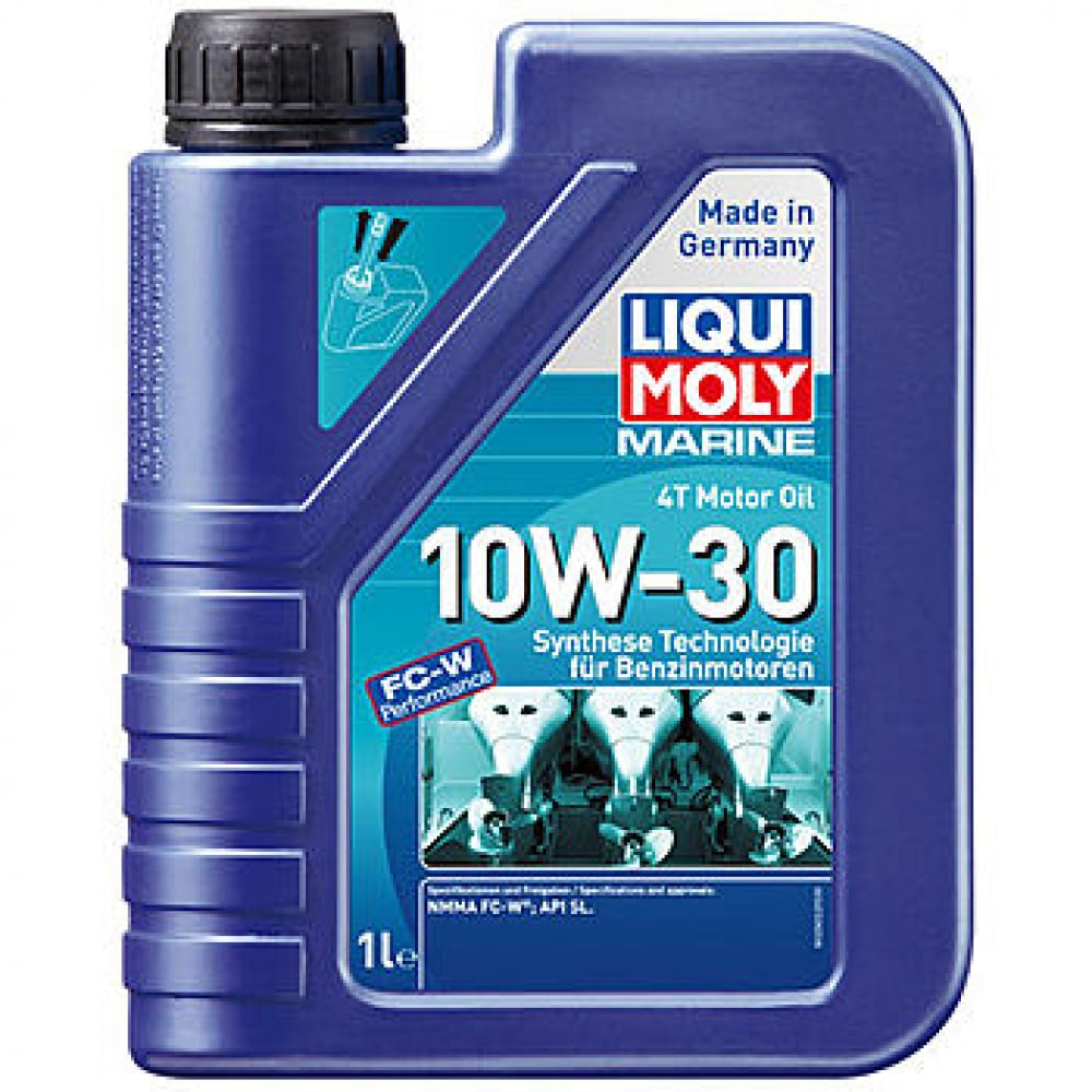 HC-синтетическое моторное масло 4T для лодок LIQUI MOLY масло моторное liqui moly molygen new generation 5w 40 205 л
