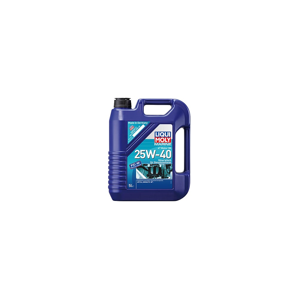 фото Минеральное моторное масло для лодок liqui moly marine 4t motor oil 25w-40 sl 5л 25027