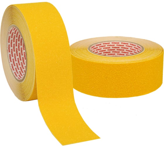 Изображение товара Противоскользящая лента Vintanet AS60, средней зернистости, жёлтая, 50 мм, 10 м AS605010Y