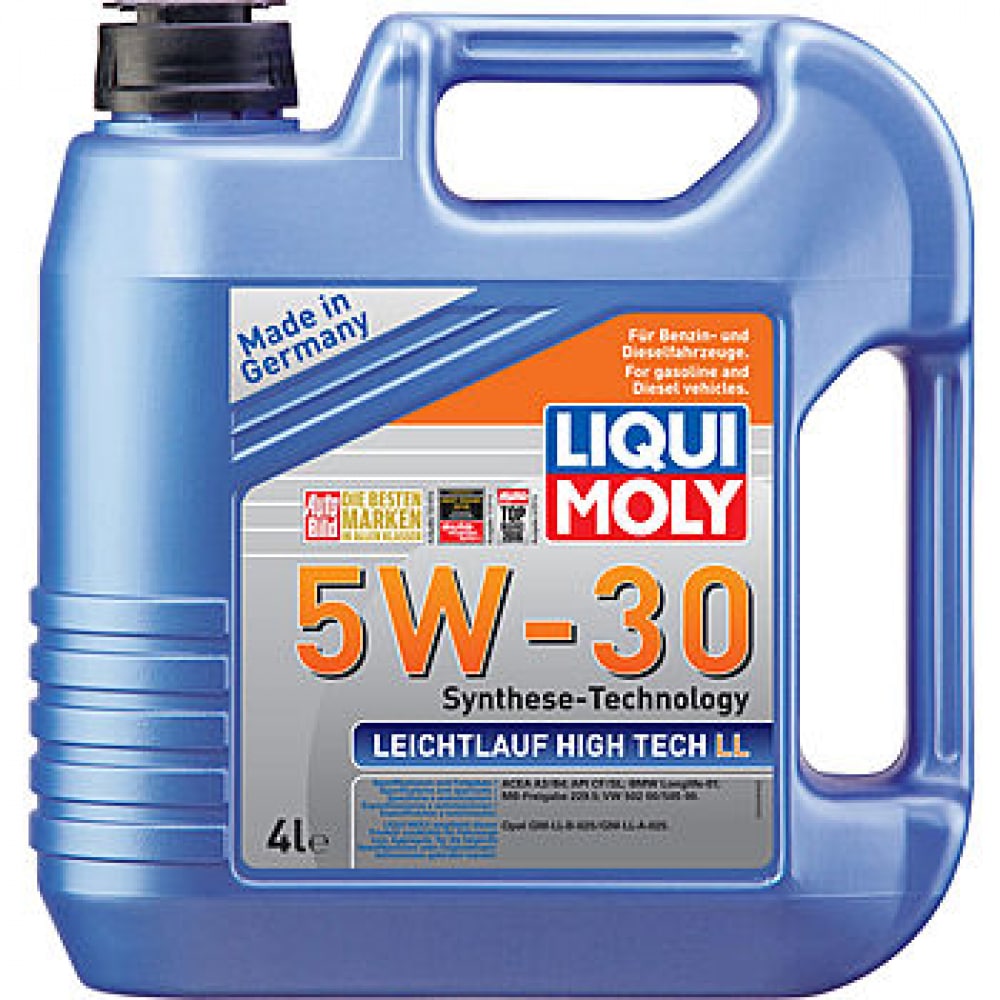 фото Нс-синтетическое моторное масло liqui moly leichtlauf high tech ll 5w-30 4л 39006