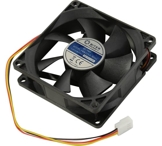 Изображение товара Вентилятор 5bites 80x80x25мм, подшипник скольжения, 3000rpm, 30 дБ, 3pin FB8025S-12H3