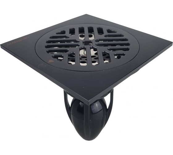 Изображение товара Сантехнический трап MAGdrain (100х100, магнитный клапан, латунь, черный) C 36 Q50-O