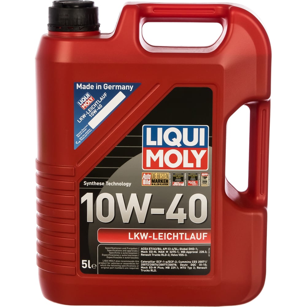 фото Нс-синтетическое моторное масло liqui moly lkw-leichtlauf-motoroil basic 10w-40 5л 8026