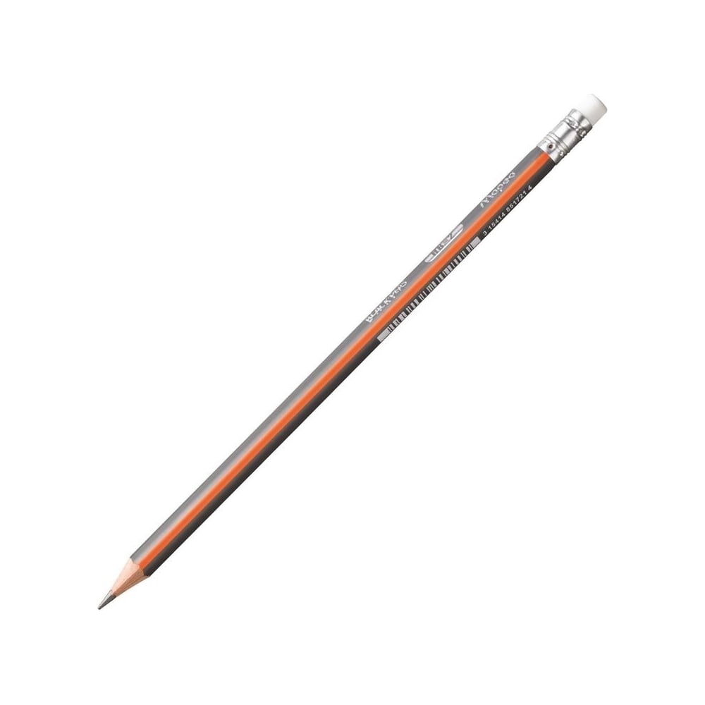 Чернографитный трехгранный карандаш Maped трехгранный чернографитный карандаш kores