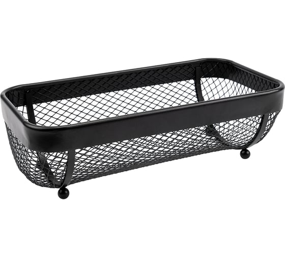 Изображение товара Корзина для фруктов прямоугольная lemax, черный матовый LB-5