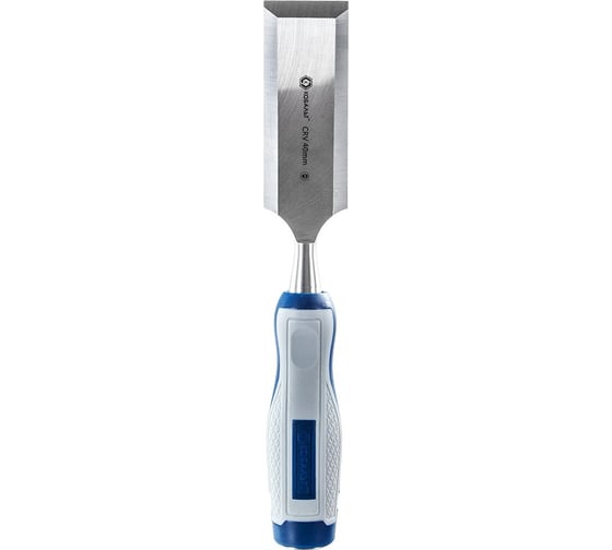 Изображение товара Плоская стамеска 40х140мм, CR-V, двухкомпонентная рукоятка КОБАЛЬТ 245-640