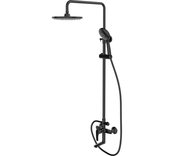 Изображение товара Смеситель IDDIS с верхним душем и изливом, черный матовый, ray RAYBL3Fi06