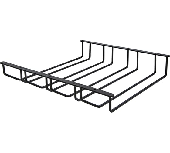 Изображение товара Держатель бокалов lemax 4-х рядный, черный матовый MX-057 BL