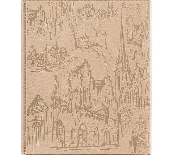 Изображение товара Настольная визитница ООО Комус 2376-115 на 256 визиток, ПВХ, бежевый 329707