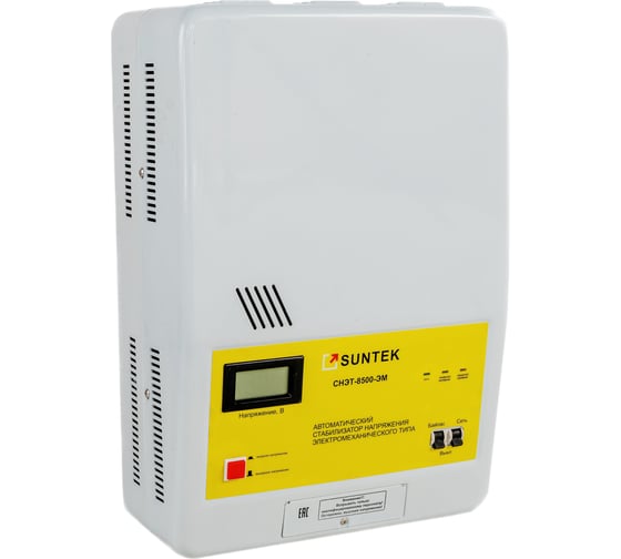 Изображение товара Стабилизатор напряжения SUNTEK ЭМ 8500 ВА SK.1.3 ELM8500