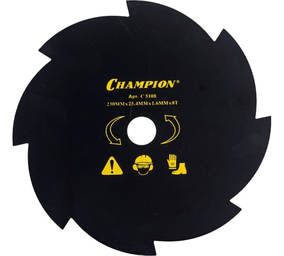 Изображение товара Нож для жесткой травы (230х25.4 мм) Champion C5108