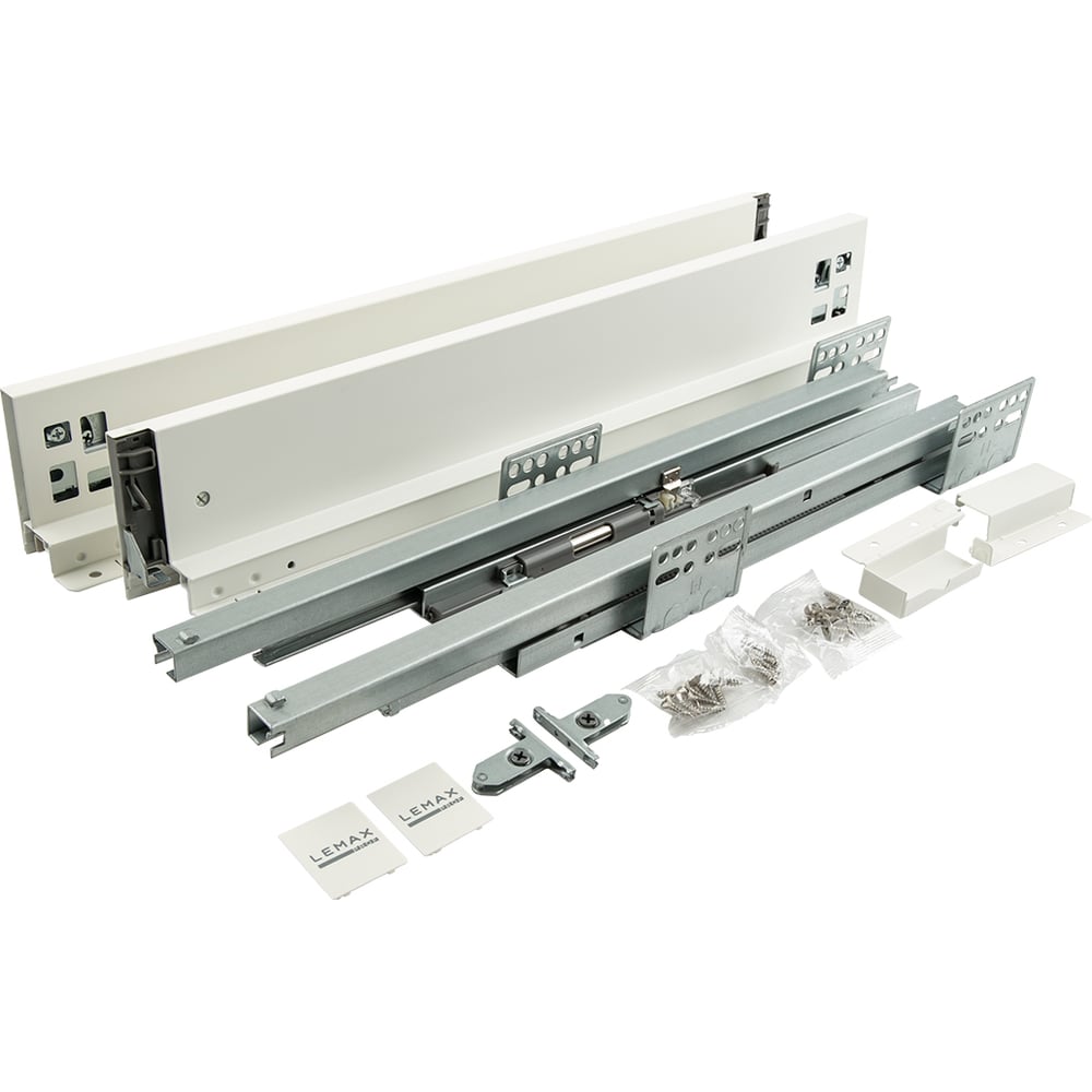 Изображение товара Комплект системы выдвижения Lemax PROF lembox 560х185х55 мм белый для мебели