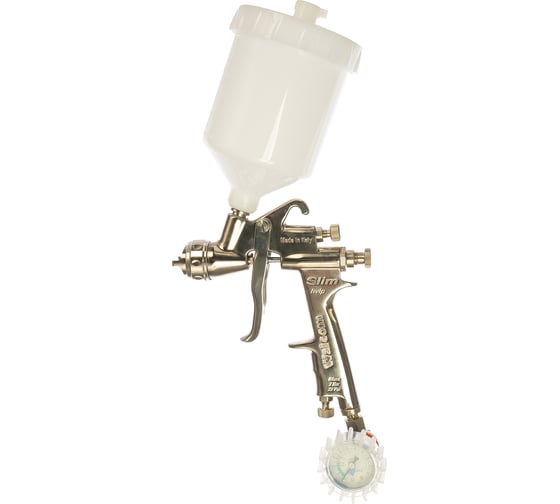 Изображение товара Краскораспылитель WALMEC SLIM S HVLP 0,68 л, верхняя подача, сопло 1,3 для грунтов и красок, 1006013