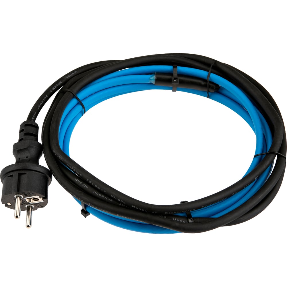 Изображение товара Греющий саморегулирующийся кабель для обогрева труб REXANT 15MSR-PB 2м 30Вт