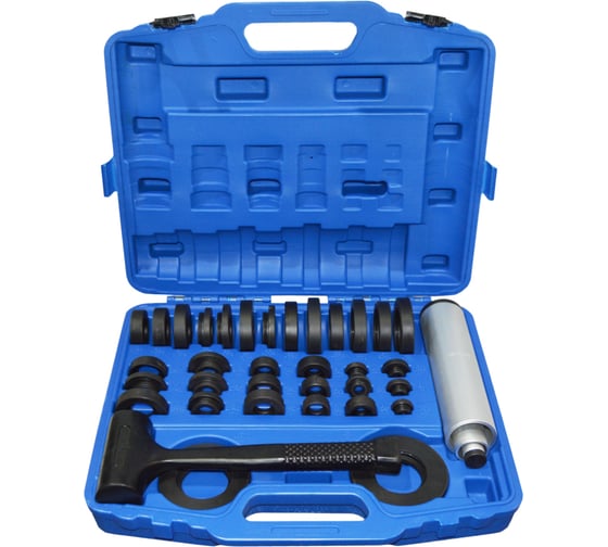 Изображение товара Набор оправок для выпрессовки и запрессовки подшипников, втулок, сальников с молотком 38 предметов AIST 67153120 00-00012504