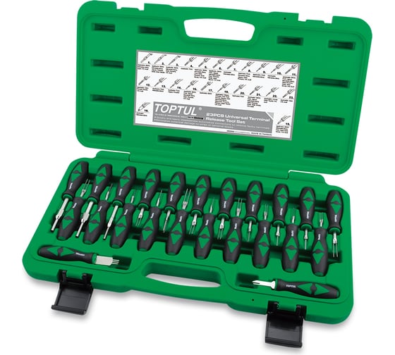 Изображение товара Набор инструмента для разборки электрических разъемов TOPTUL 23 предмета JGAI2301