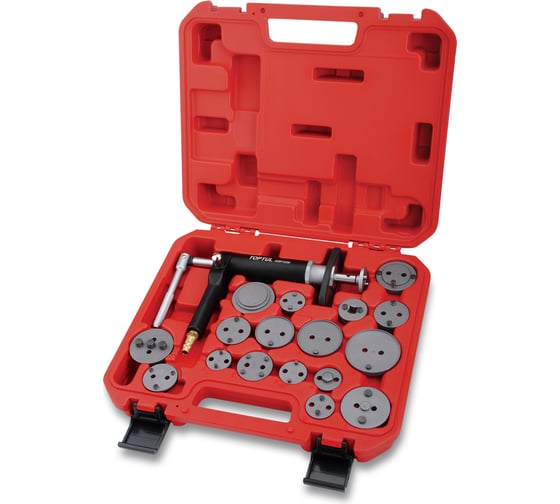 Изображение товара Набор сведения тормозных цилиндров TOPTUL пневматический, 18 предметов JGAI1804E