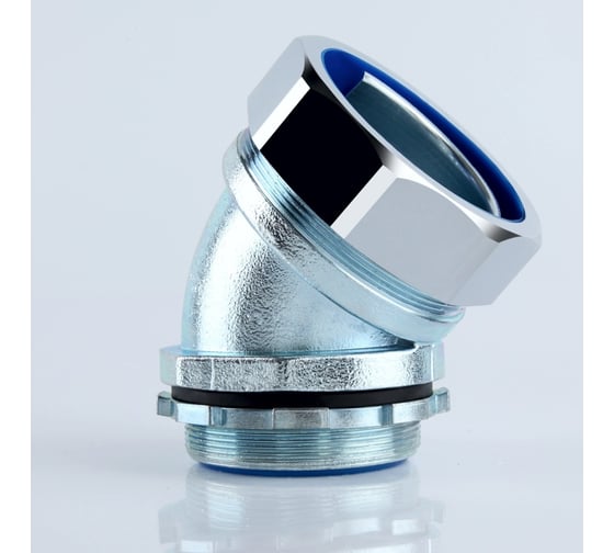 Изображение товара Муфта для гофрированных труб Weyer DNJ-15-M20 - коннектор поворотный на 45 градусов, нар. M20 WE8500200