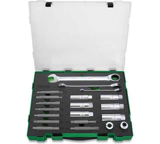 Изображение товара Набор инструмента для ремонта стоек амортизаторов TOPTUL 20 предметов GZC2008