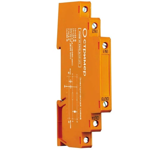 Изображение товара Устройство защиты от импульсных перенапряжений Стример для информационных систем РИФ-И 48/0,5/10 (2) 201003