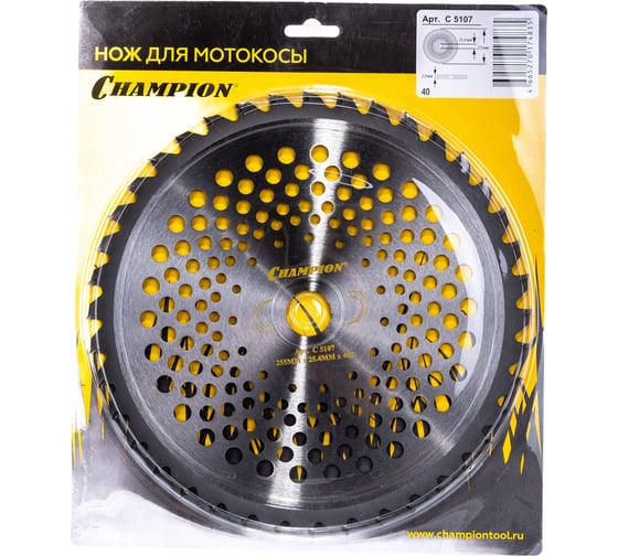 Изображение товара Нож с зубцами из твердого сплава (255х25.4 мм) Champion C5107