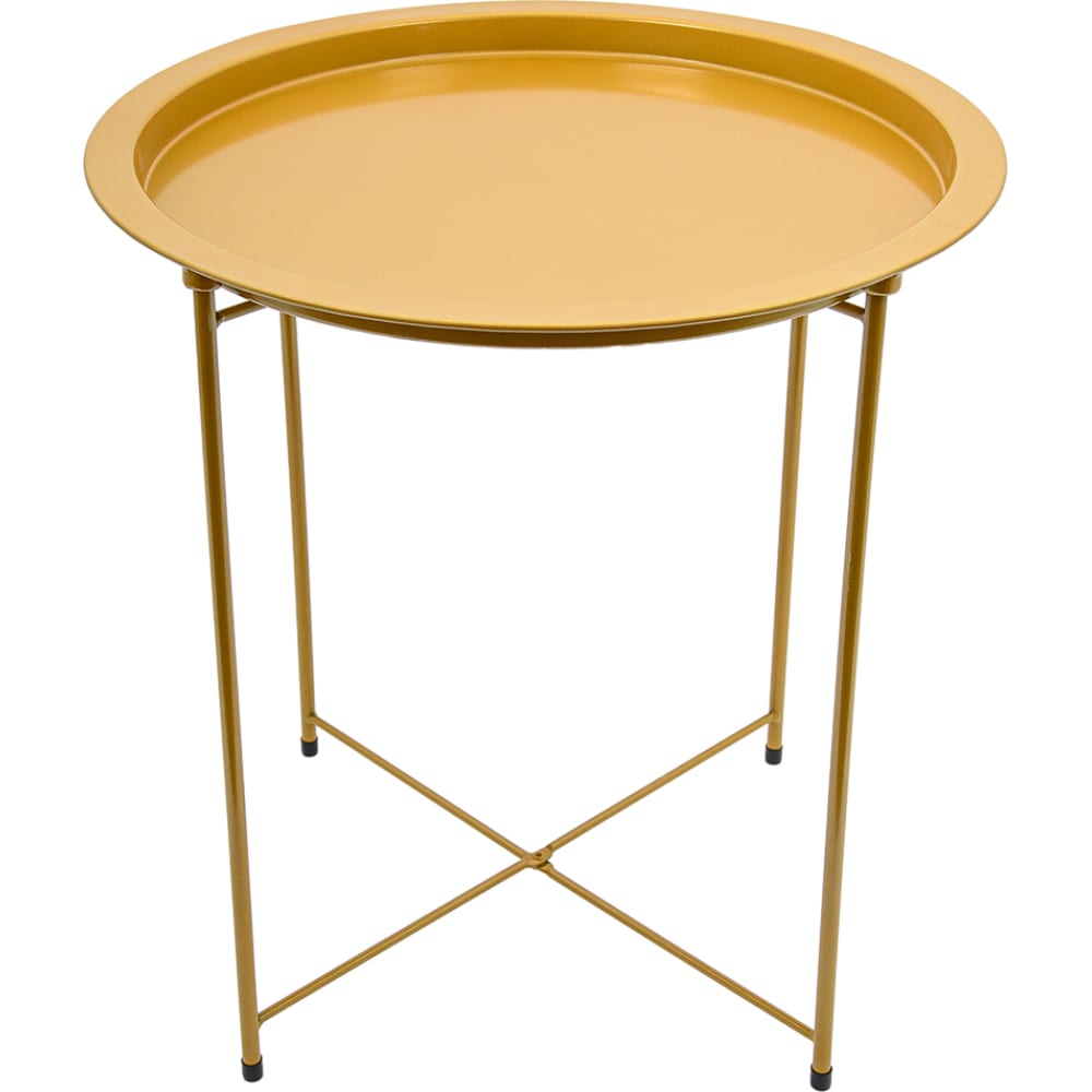 Складной металлический столик Вещицы складной металлический столик поднос 2 в 1 470×470×505 мм серебряный