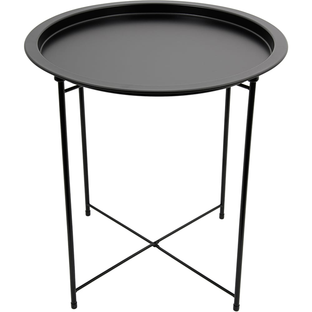 Складной металлический столик Вещицы складной металлический столик поднос 2 в 1 470×470×505 мм серебряный