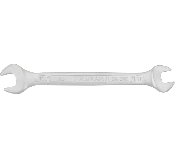 Изображение товара Двусторонний рожковый ключ NORGAU тип N6-11x13 11х13, длина 172 мм 060107139