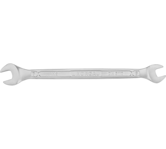 Изображение товара Двусторонний рожковый ключ NORGAU тип N6-6x7 6х7, длина 123 мм 060107097