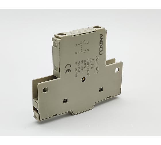 Изображение товара Дополнительный боковой контакт ANDELI gv3-a01 1но+1нз ADL06-646