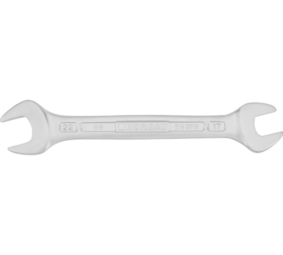 Изображение товара Двусторонний рожковый ключ NORGAU тип N6-17x22 17х22, длина 237 мм 060107197