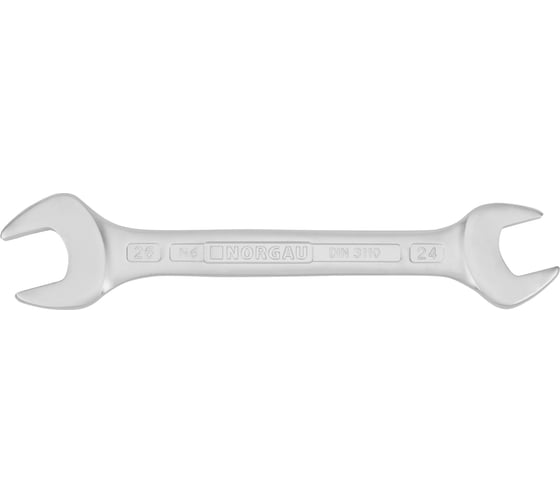 Изображение товара Двусторонний рожковый ключ NORGAU тип N6-24x26 24х26, длина 253 мм 060107223