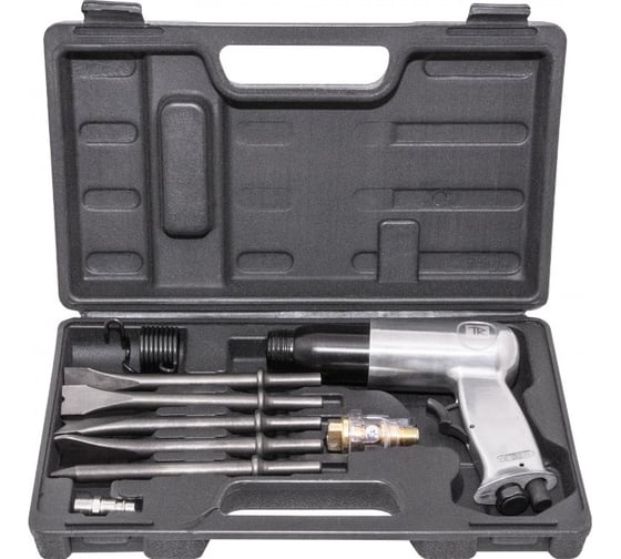 Изображение товара Пневматический молоток THORVIK AHK9190 190 мм, в наборе с насадками, 9 предметов 53689 053689