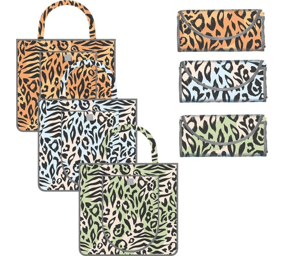 Изображение товара Складная сумка-кошелек МУЛЬТИДОМ Исчезающая красота 3 цвета МТ70-194