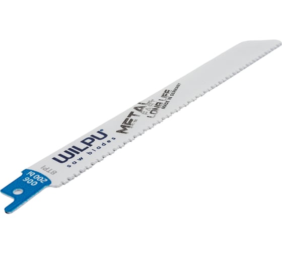 Изображение товара Полотно сабельное 006/200 bi (5 шт; 200х19х0.9 мм; 8 TPI) WILPU 1852000005