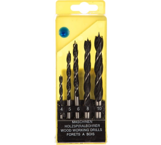 Изображение товара Набор сверл по дереву (4-10 мм; 5 шт.) FIT 36101
