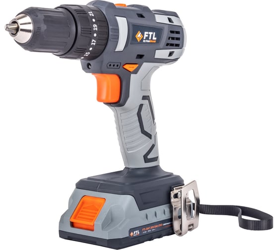 Изображение товара Аккумуляторная ударная дрель-шуруповерт FTL PSR-I 20V EVO, щеточный двигатель, 30 Нм, 20 В, в комплекте 1 АКБ 20 В EVO 2.0 Ач + ЗУ 2.3 А + кейс 8079
