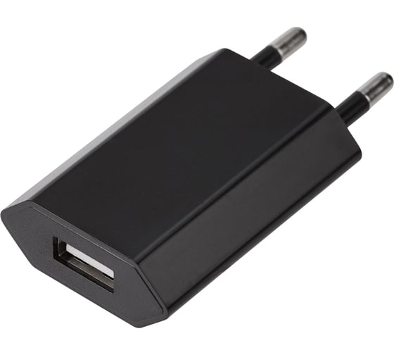 Изображение товара Сетевое зарядное устройство REXANT для iphone/ipad usb, 5v, 1 a, черное 16-0272