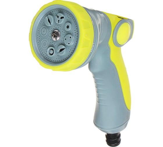 Изображение товара Садовый пистолет для полива INBLOOM 8 режимов, регулировка давления, ABS+TPR 161-017