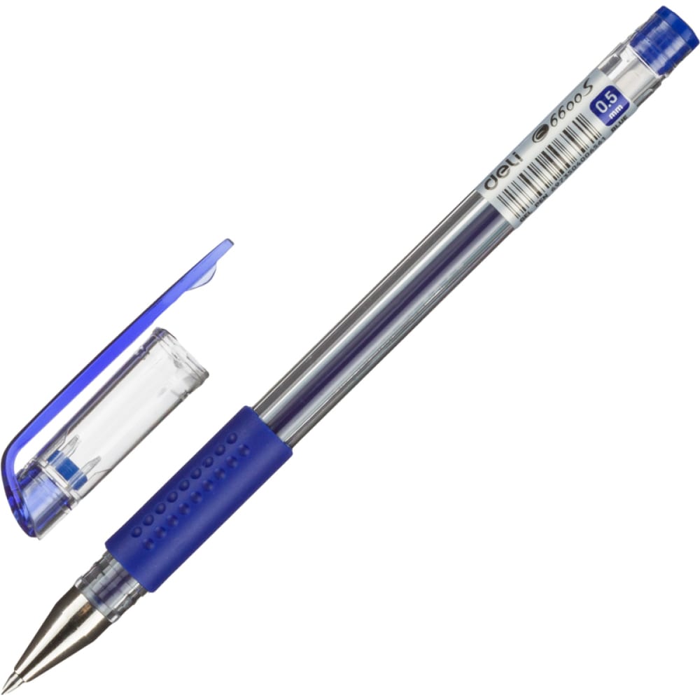 Гелевая неавтоматическая ручка DELI ручка гелевая со стираемыми чернилами mazari presto пишущий узел 0 5 мм чернила синие 2 стержня