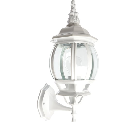 Изображение товара Садово-парковый светильник, восьмигранный на стену вверх 100W E27 230V, белый FERON 8101 11095