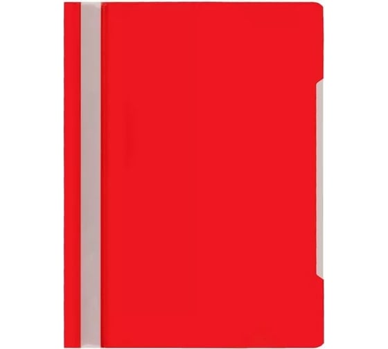 Изображение товара Пластиковый скоросшиватель Attache A4 до 100 листов красный 10 шт в упаковке 993239