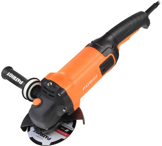 Изображение товара Углошлифовальная машина (УШМ) PATRIOT AG 190 тонкий корпус, пылезащищенная, диск 180 мм 110301180