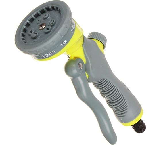 Изображение товара Садовый пистолет для полива INBLOOM 9 режимов, регулировка напора воды, ABS 161-020