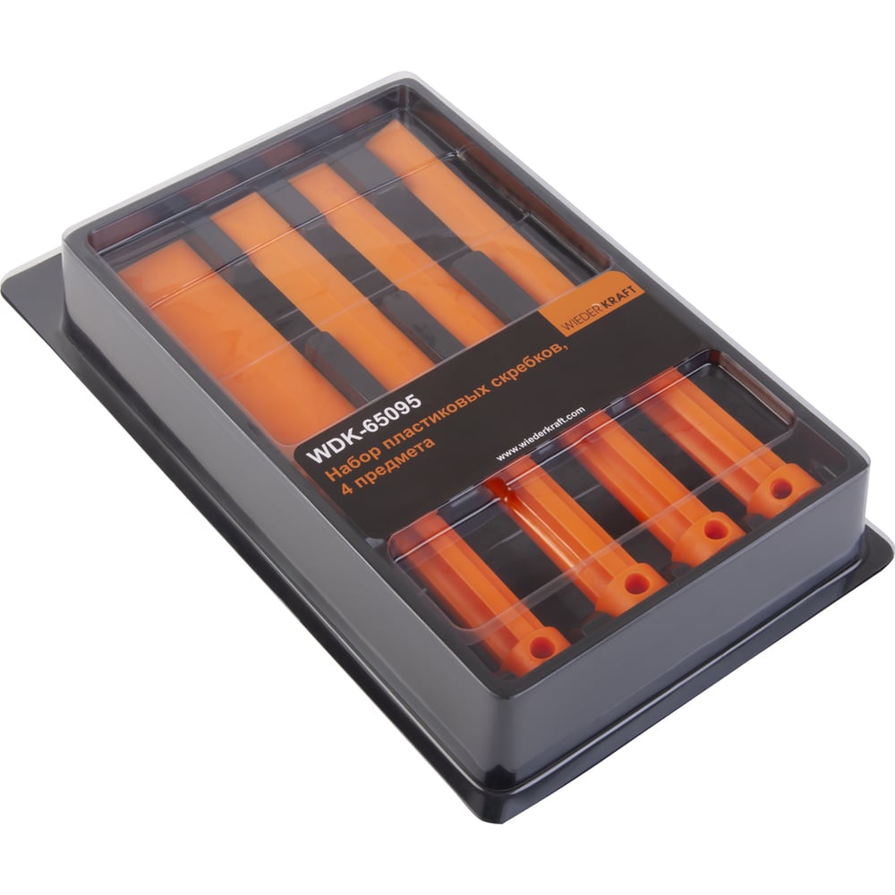 Изображение товара Набор пластиковых скребков WIEDERKRAFT WDK-65095