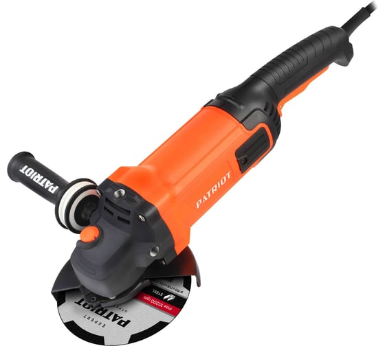 Изображение товара Углошлифовальная машина (УШМ) PATRIOT AG 150 тонкий корпус, пылезащищенная, диск 150 мм 110301155