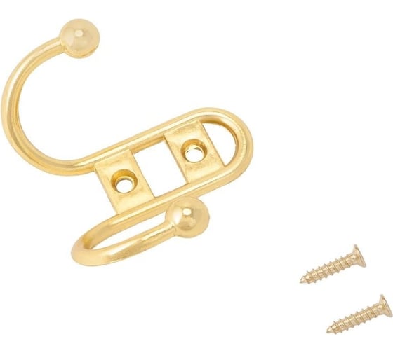 Изображение товара Крючок-вешалка СТАНДАРТ 208 B GP золото ЕВРОПАКЕТ 10208