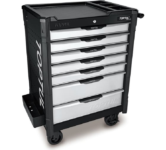 Изображение товара Инструментальная тележка с набором инструментов TOPTUL 7 ящиков, 213 предметов GE-21351