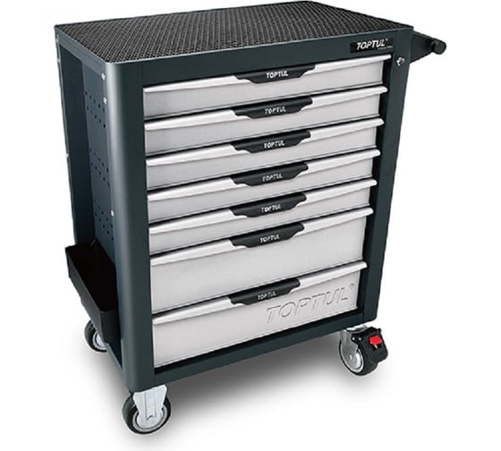 Изображение товара Инструментальная тележка с набором инструментов TOPTUL 7 ящиков, 261 предмет GE-26109